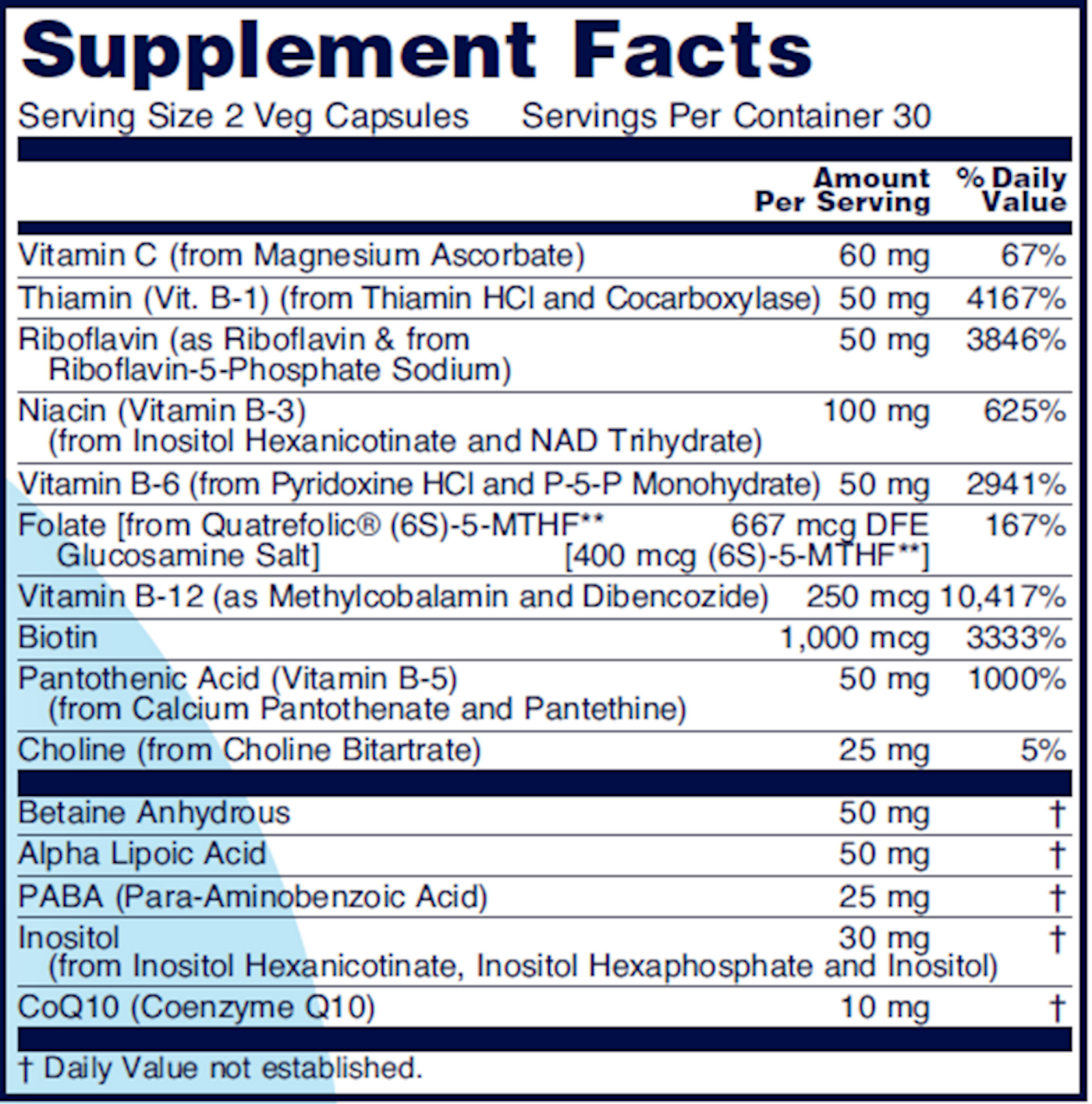 B Complex Neuro Factors  Curated Wellness