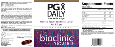 PGX Daily Ultra Matrix Softgels 360 gels Curated Wellness