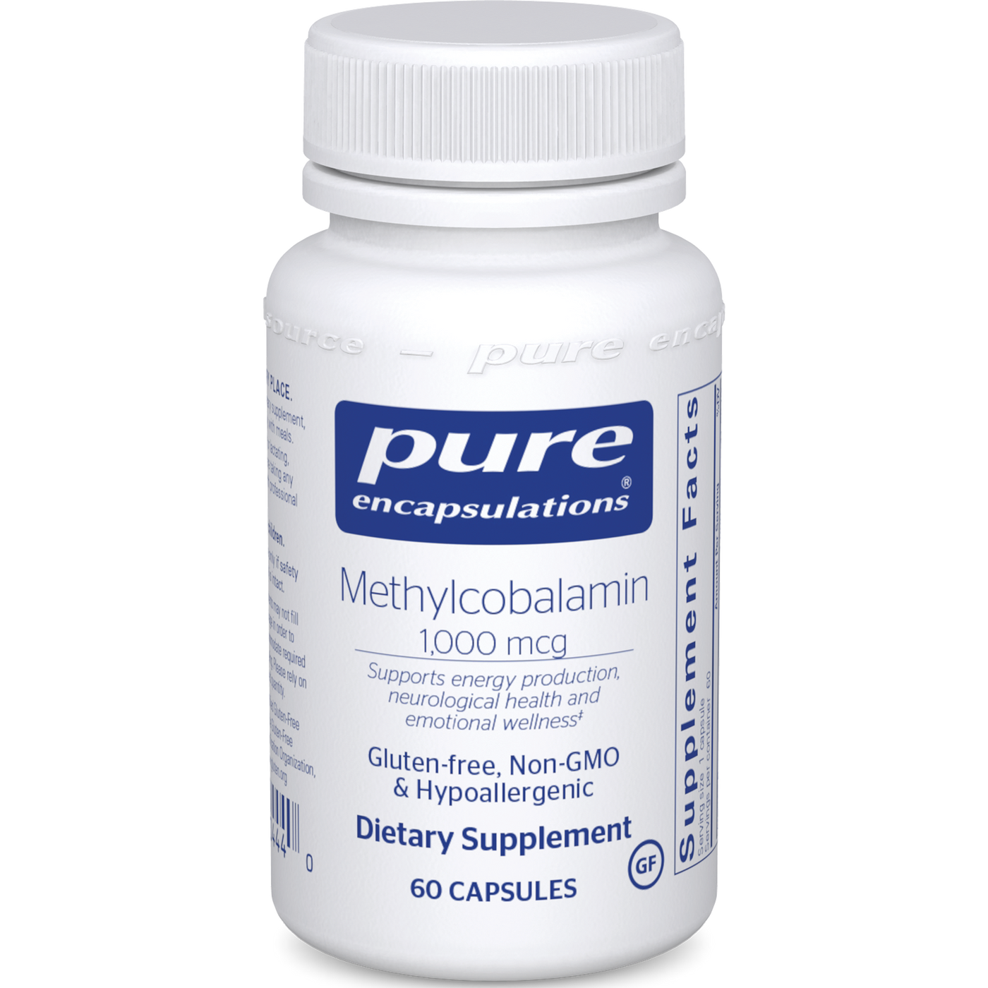 Methylcobalamin 1000 mcg 60 vcaps Curated Wellness