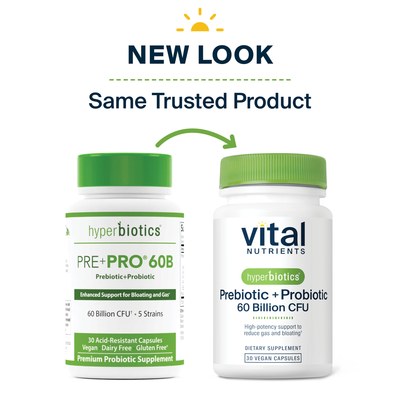 Hyperbiotics Prebiotic + Probiotic 60 Billion CFU