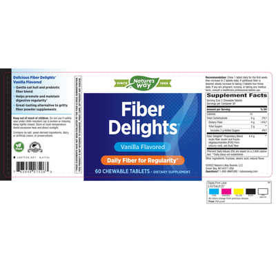 Fiber Delights - Vanilla 60 chew Curated Wellness