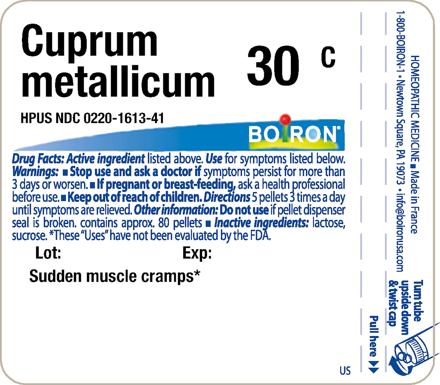 Cuprum metallicum 30C 80 plts Curated Wellness