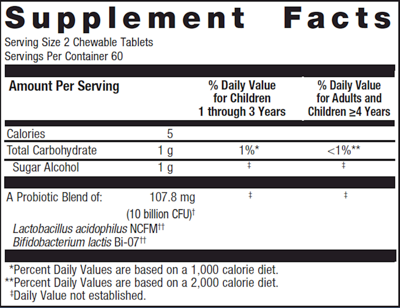 MetaKids Probiotic 120 tabs Curated Wellness