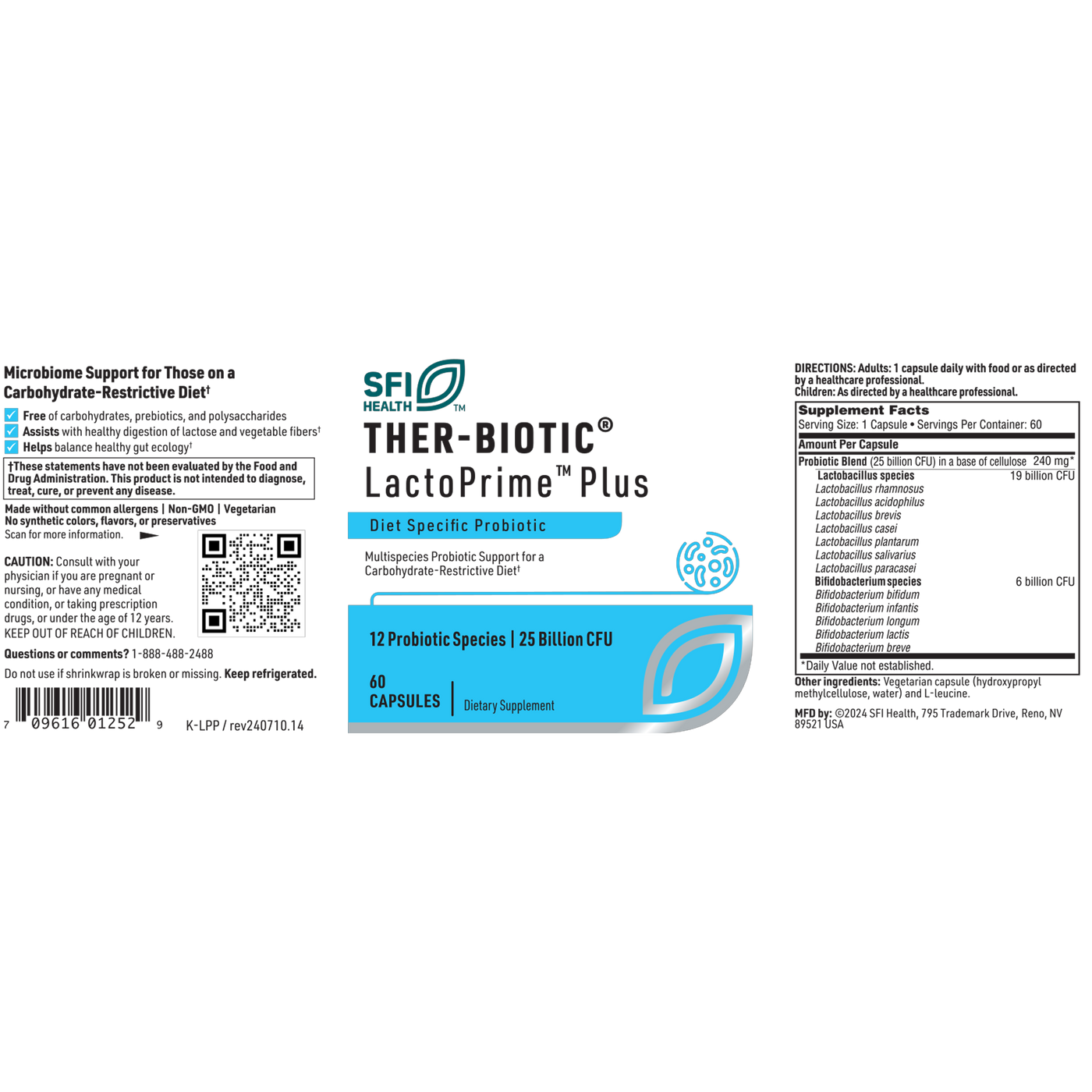 Ther-Biotic LactoPrime Plus  Curated Wellness