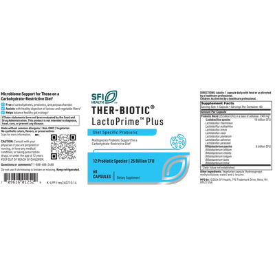 Ther-Biotic LactoPrime Plus  Curated Wellness