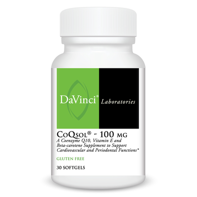 CoQsol 100 mg 30 gels Curated Wellness