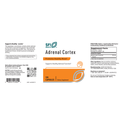 Adrenal Cortex 250 mg  Curated Wellness