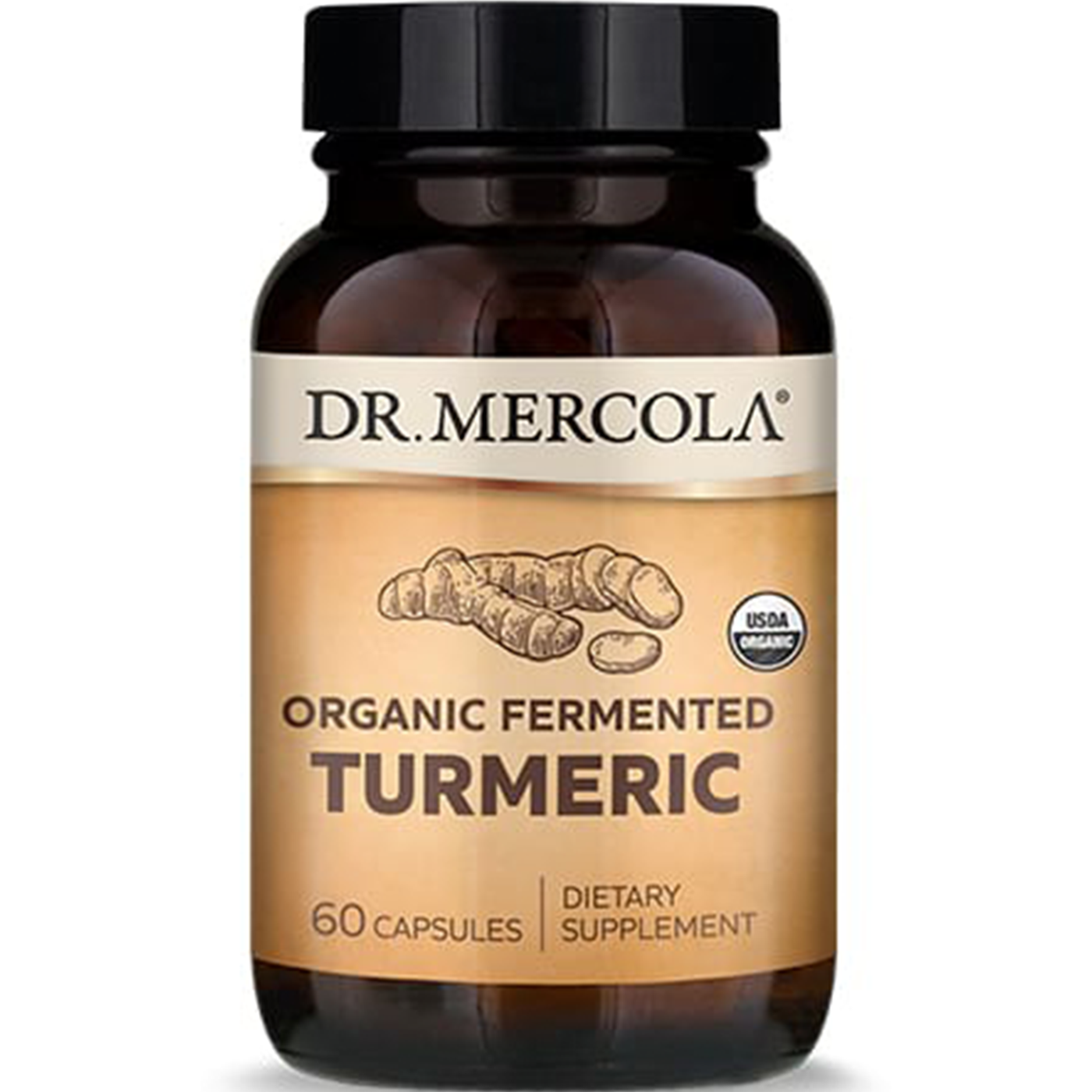 Organic Fermented Turmeric 60cap Curated Wellness