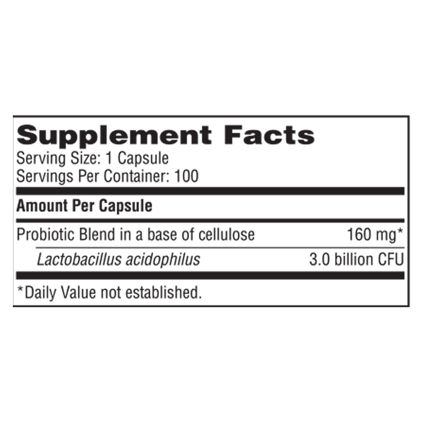 L-Acidophilus SCD Compliant 100 vegcap