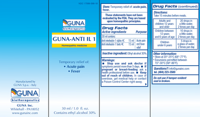 GUNA - Anti IL 1 1 fl oz Curated Wellness