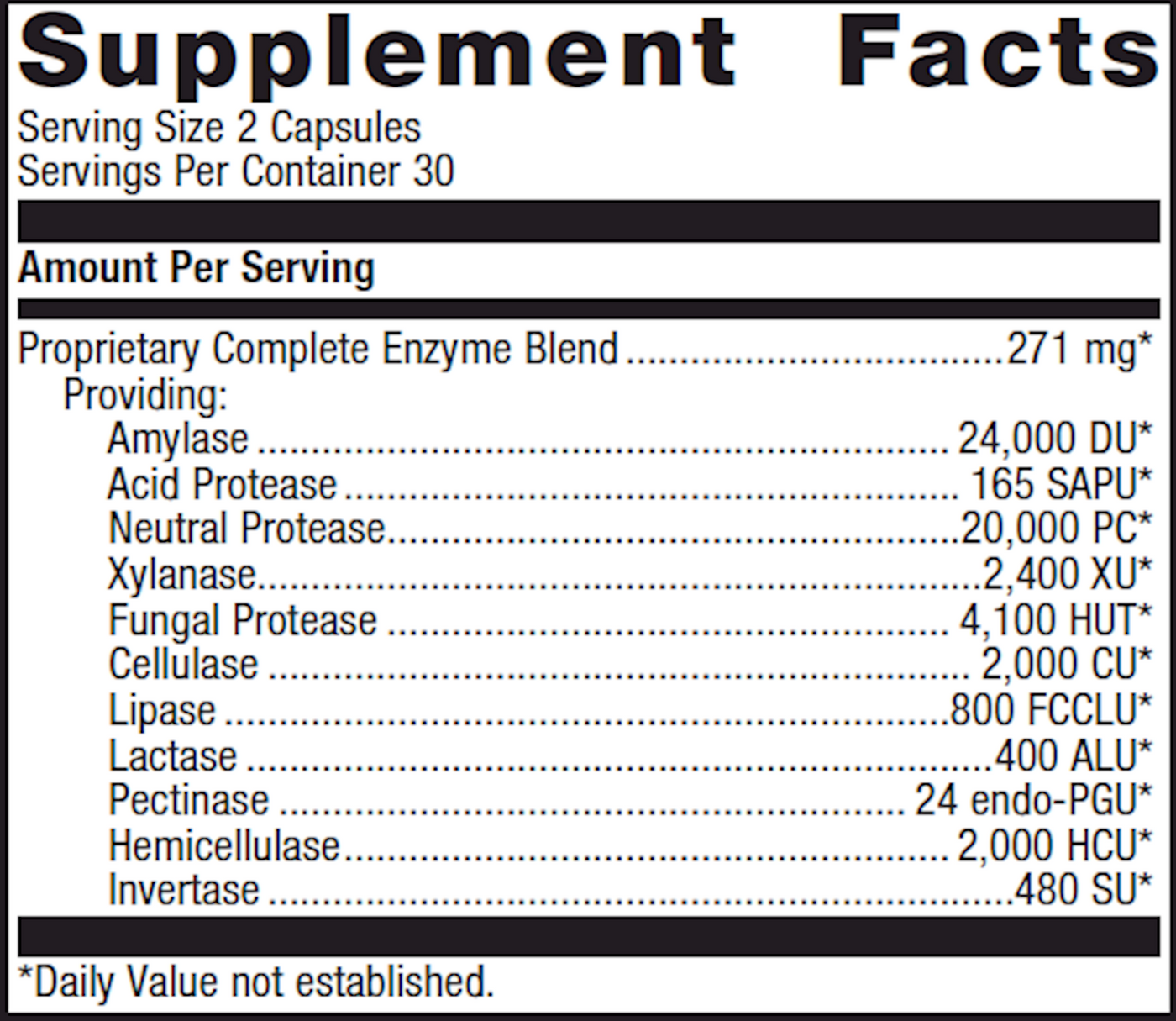 SpectraZyme Complete 60 Capsules Curated Wellness