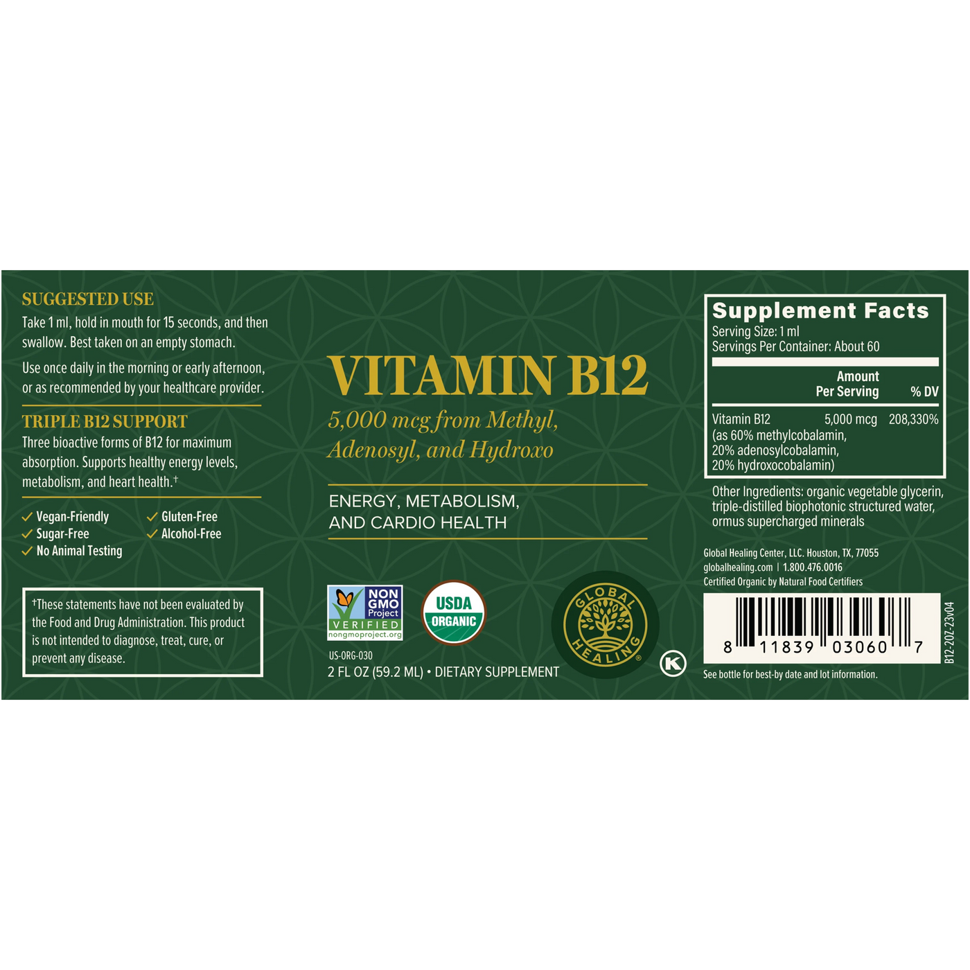 Triple Activated Vitamin B12  Curated Wellness