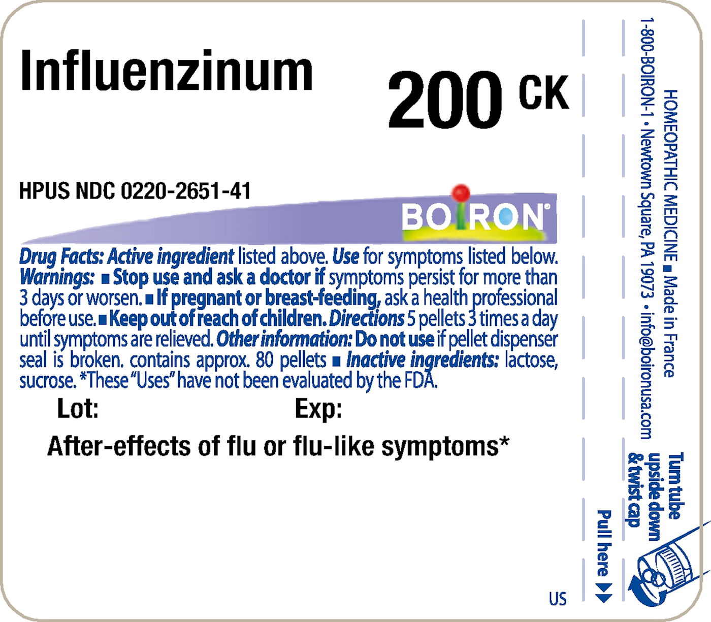 Influenzinum 200CK 80 plts Curated Wellness