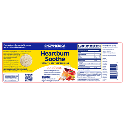 Heartburn Soothe  chewable tabs Curated Wellness