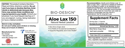 Aloe Lax 150  Curated Wellness