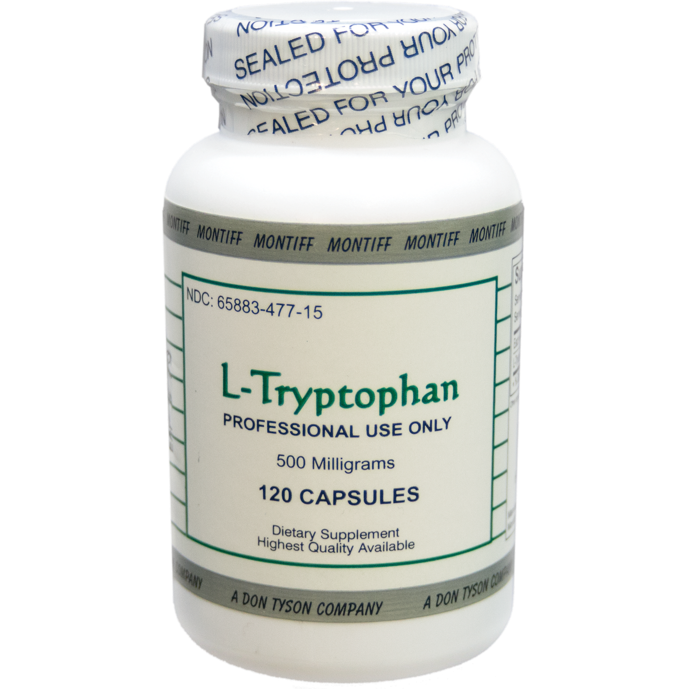 L Tryptophan 500 mg 120 vcaps Curated Wellness