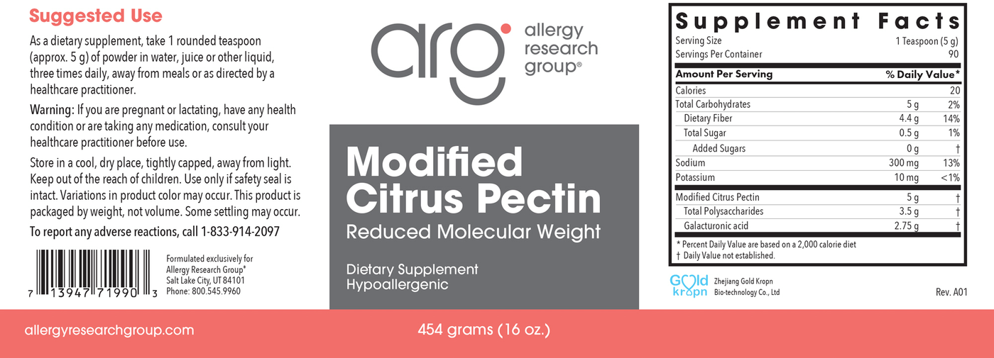 Modified Citrus Pectin Powder  Curated Wellness