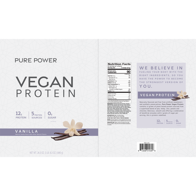 Vegan Protein Vanilla  Curated Wellness