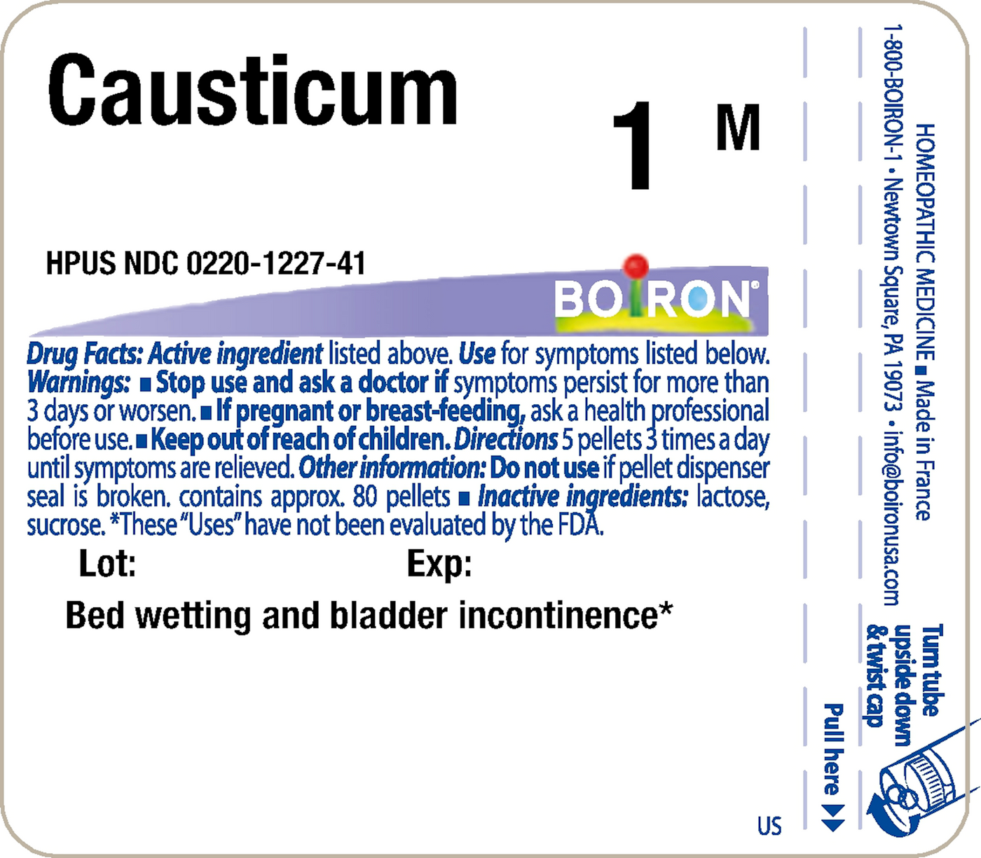 Causticum 1M 80 plts Curated Wellness