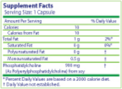 PhosChol PPC 900 mg 100 gels Curated Wellness