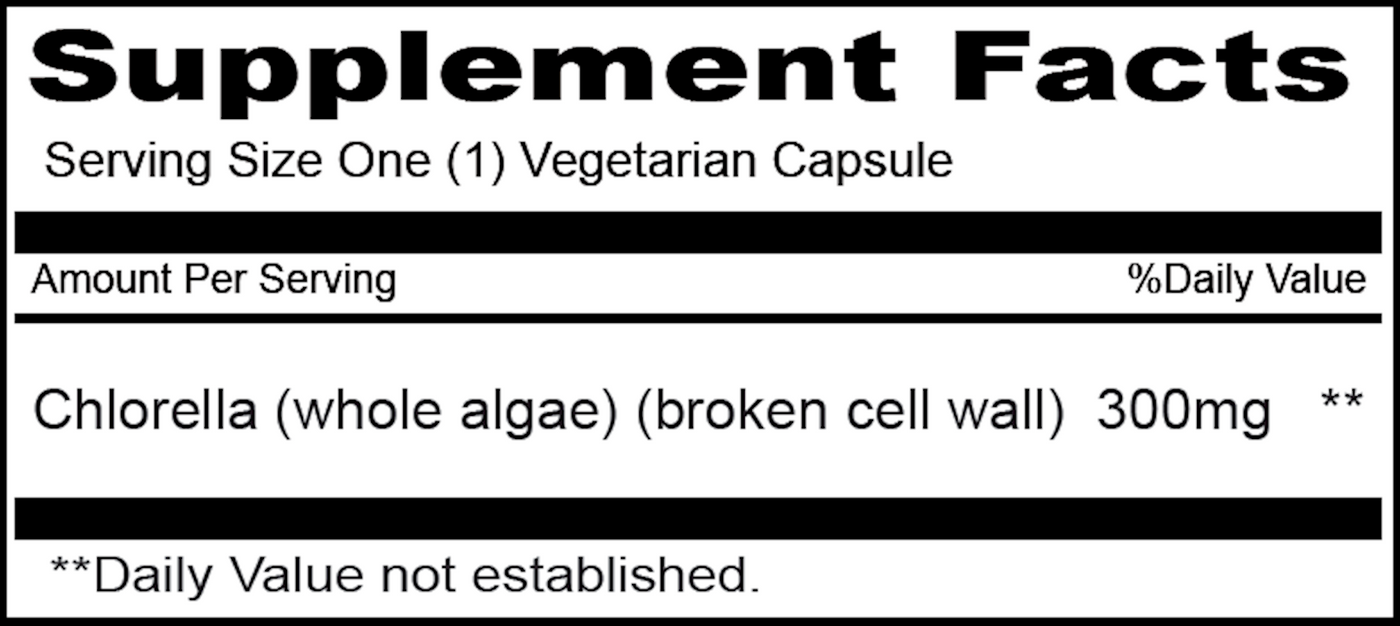 Chlorella 300 mg  Curated Wellness