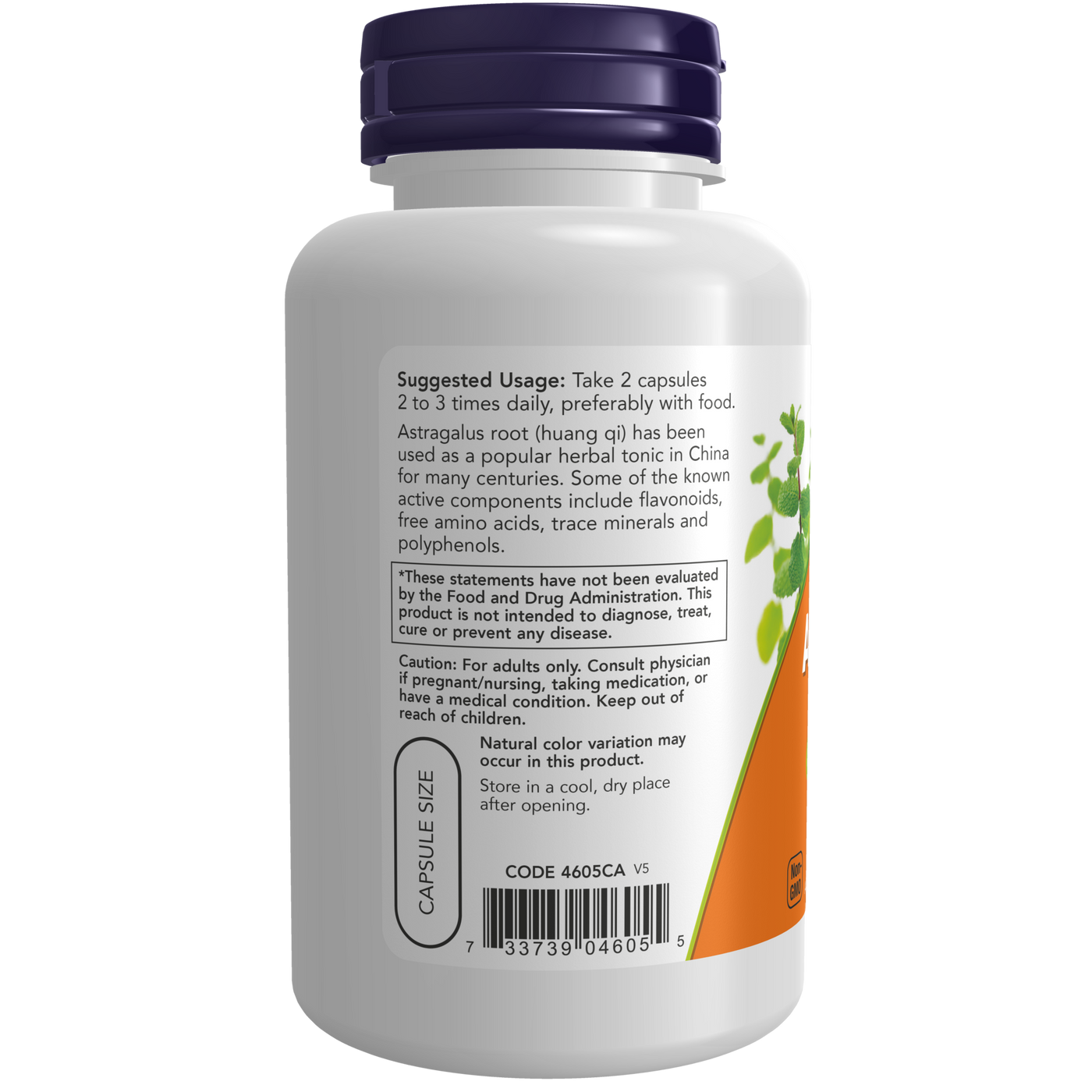 Astragalus 500 mg  Curated Wellness