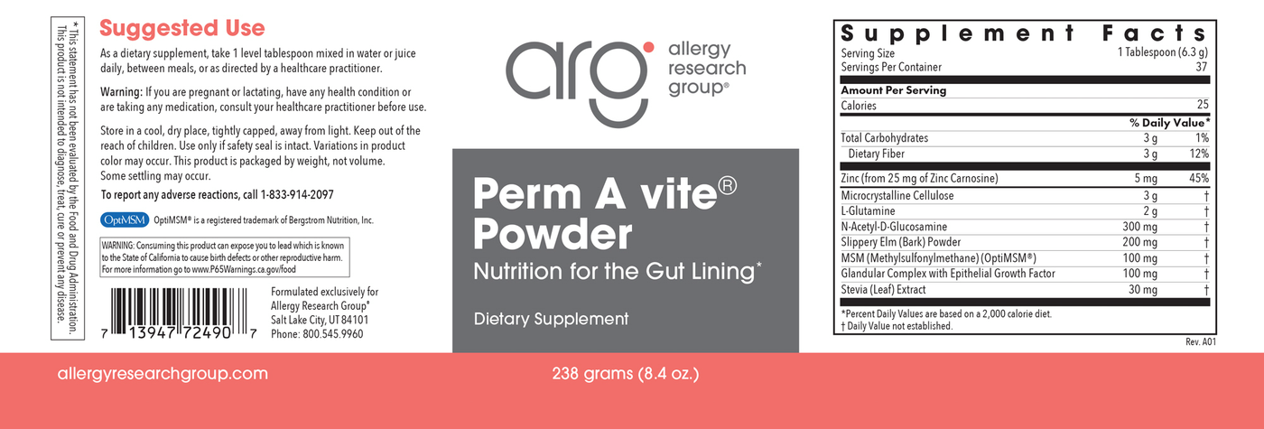 Perm A vite Powder 238 gms Curated Wellness