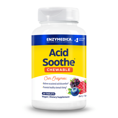 Acid Soothe Chewable Berry 30 tablets Curated Wellness