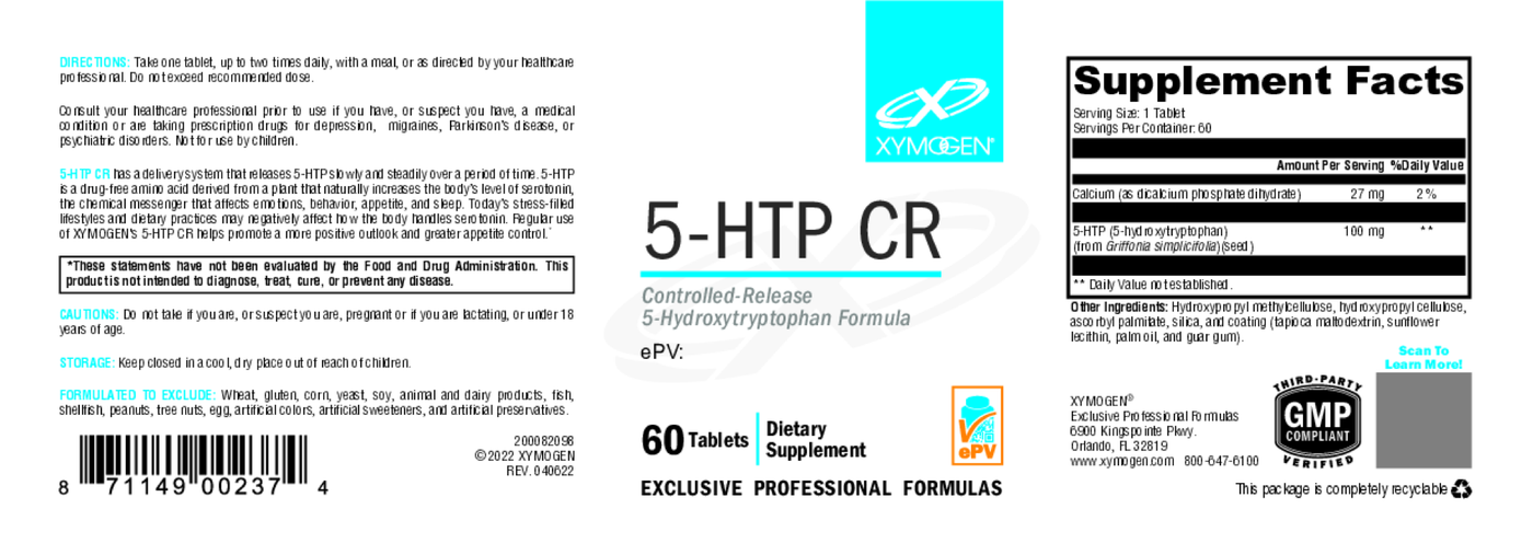 5-HTP CR 60 Tablets Curated Wellness