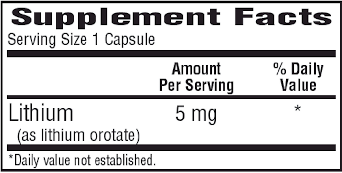 Lith-Oro 5 mg  Curated Wellness