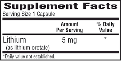 Lith-Oro 5 mg  Curated Wellness