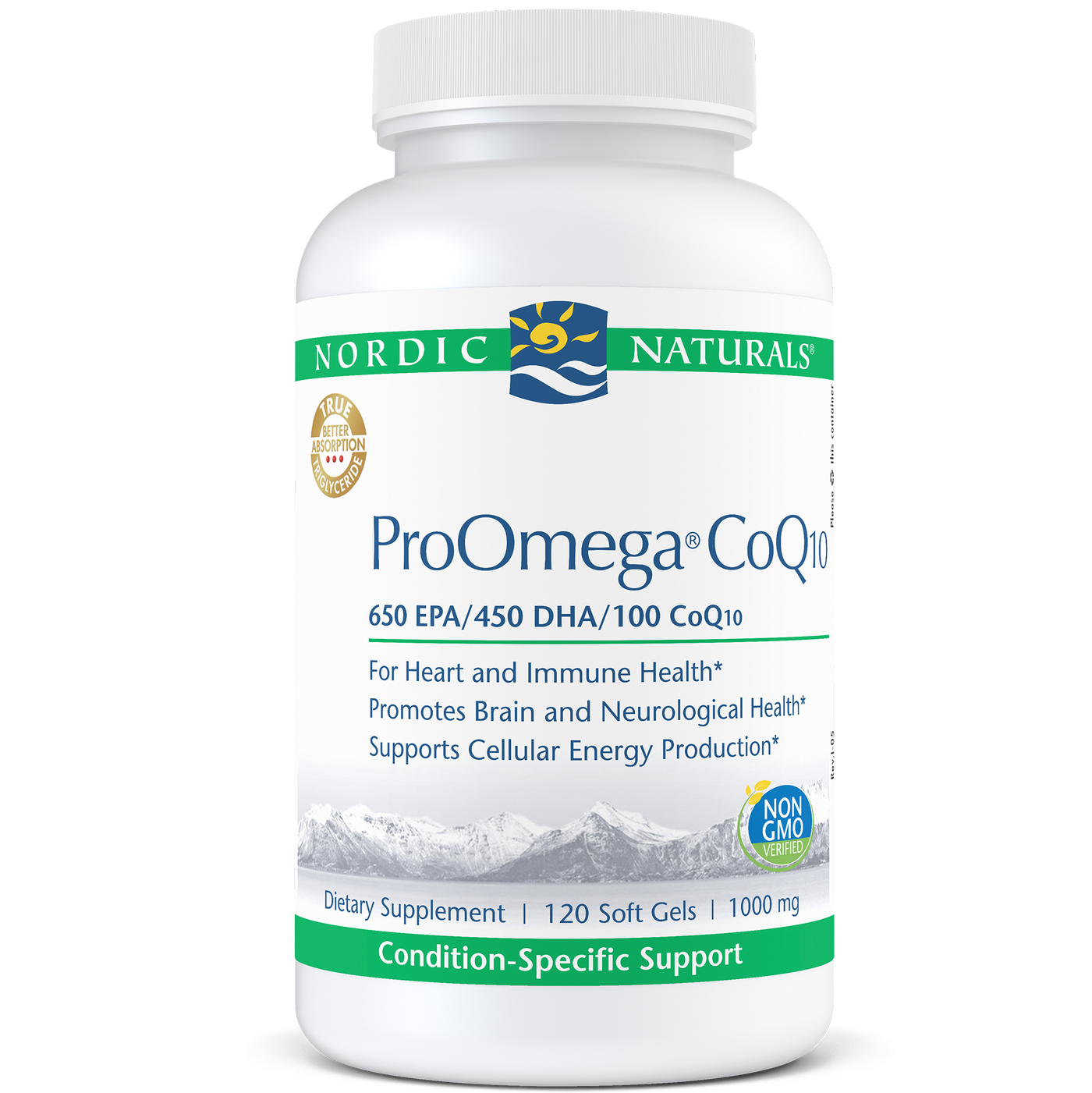 ProOmega CoQ10 120 gels Curated Wellness