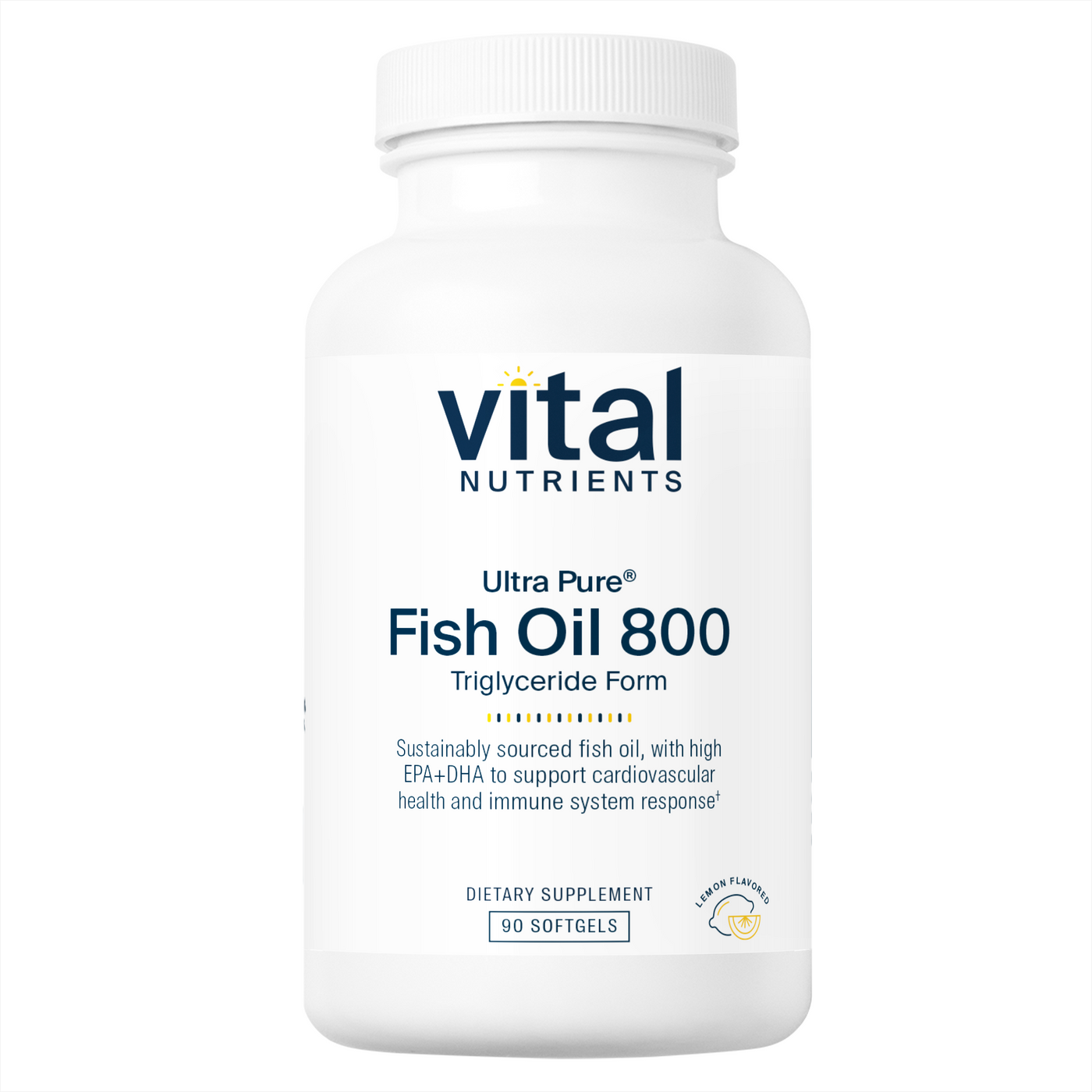 Ultra Pure Fish Oil 800 TG 90 gels Curated Wellness