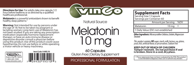 Melatonin 10 mg  Curated Wellness