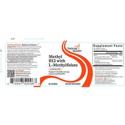 Methyl B12 with L-Methylfolate  Curated Wellness