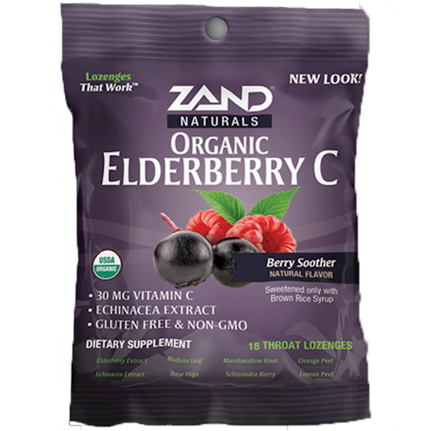 Organic HerbaLozenge Elderberry C  Curated Wellness