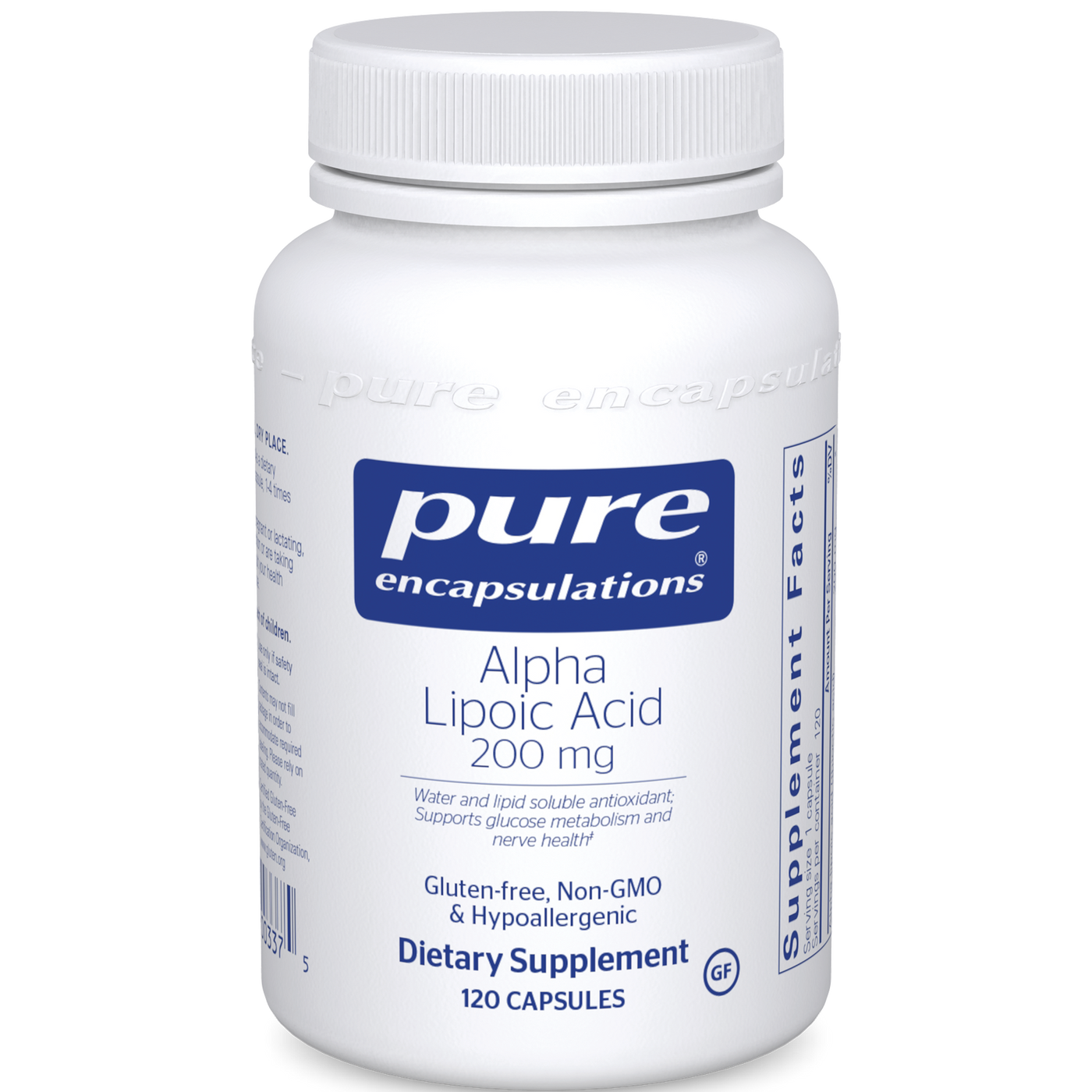 Alpha Lipoic Acid 200 mg 120 vcaps Curated Wellness