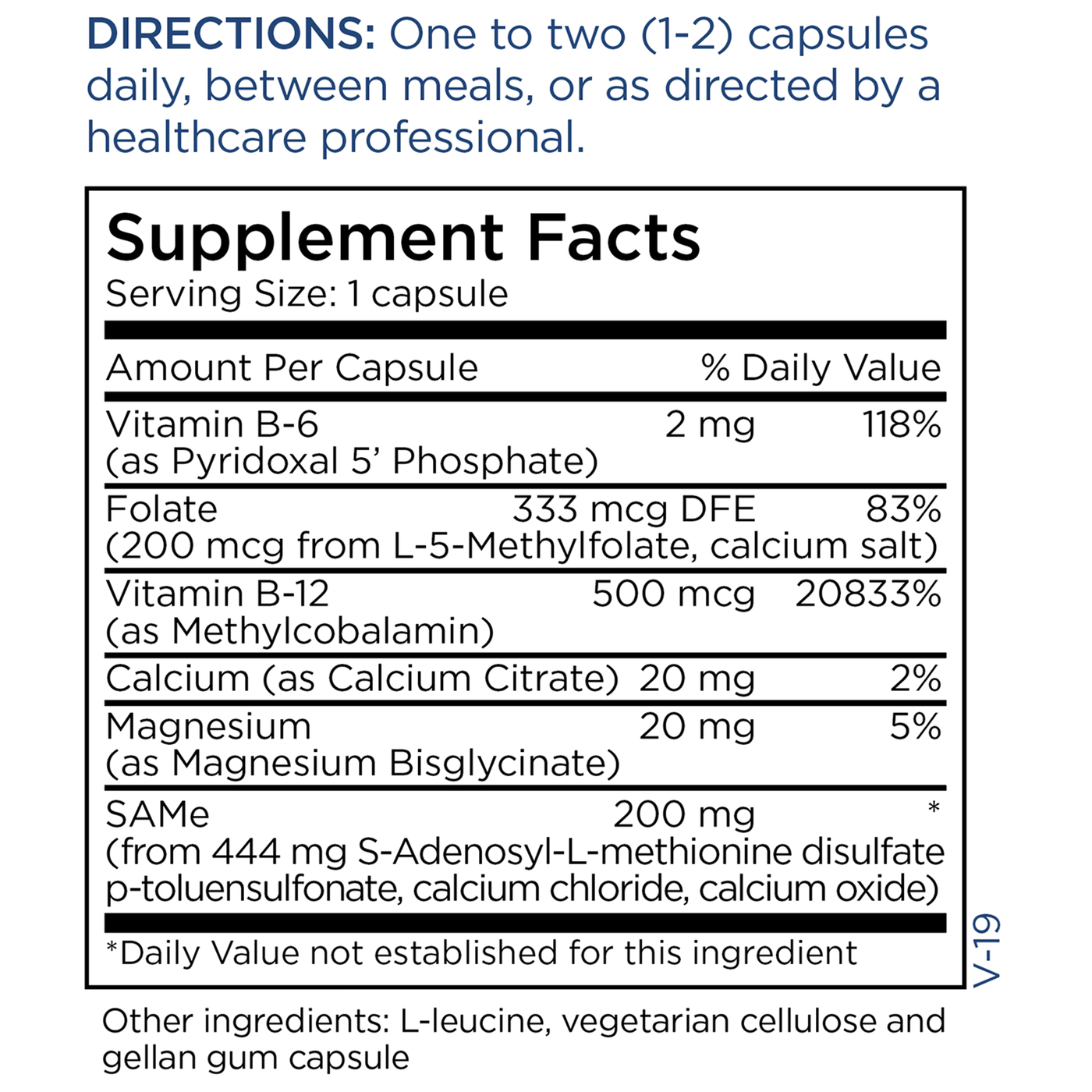 SAMe + CoFactors 200 mg  Curated Wellness