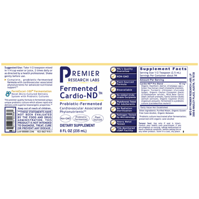 Fermented Cardio-ND Premier 8 fl oz Curated Wellness