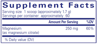 Magnesium (powder) 108 g Curated Wellness