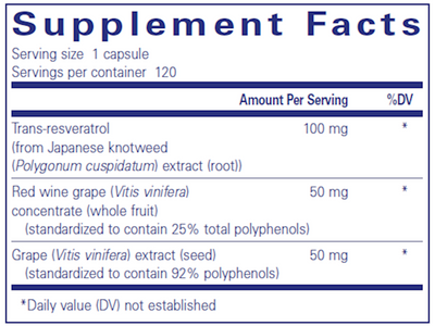 Resveratrol EXTRA 120 caps Curated Wellness