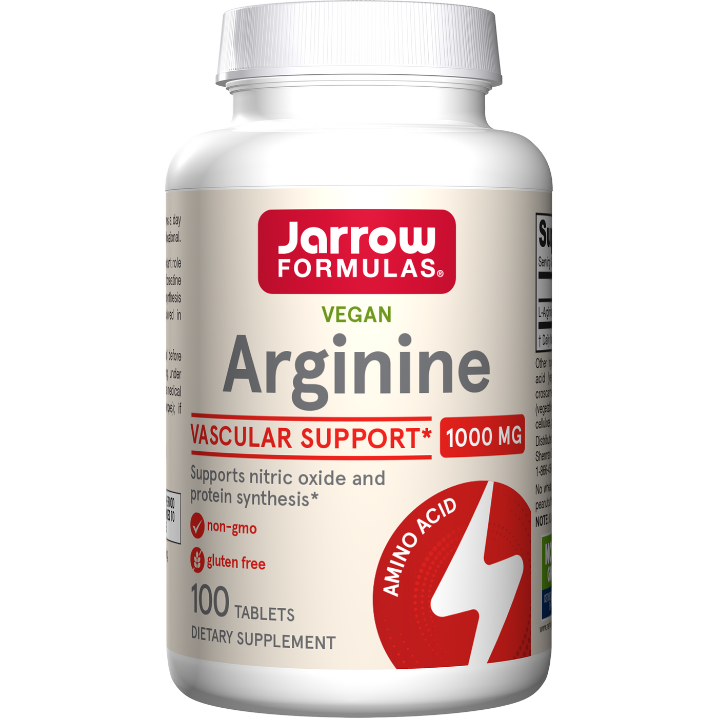 Arginine 1000 mg 100 tabs Curated Wellness