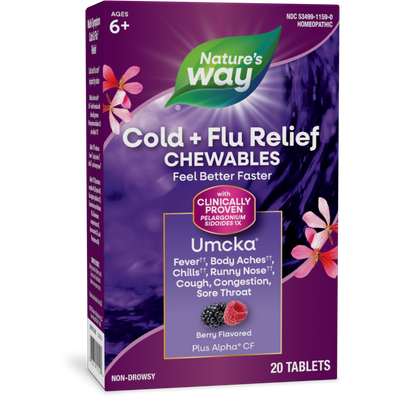 Umcka Cold+Flu Berry 20 chew Curated Wellness