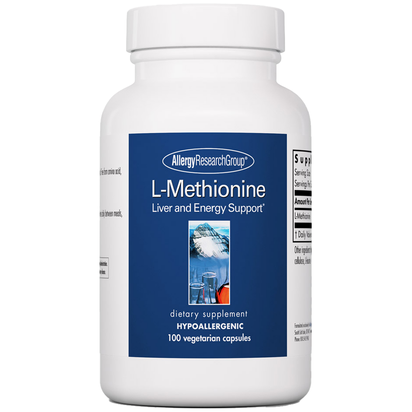 L-Methionine 500 mg  Curated Wellness