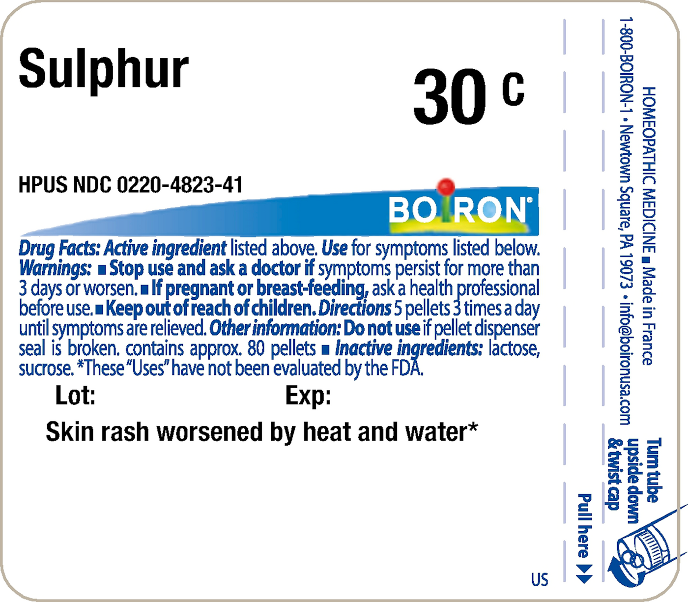 Sulphur 30C 80 plts Curated Wellness