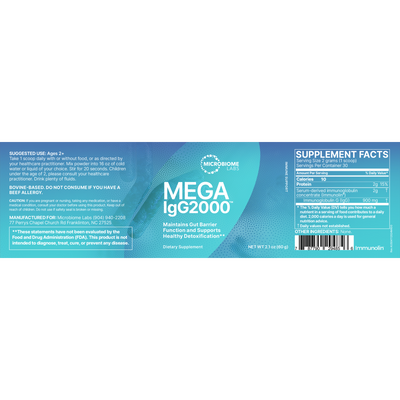 MegaIgG2000 Powder 60 g Curated Wellness