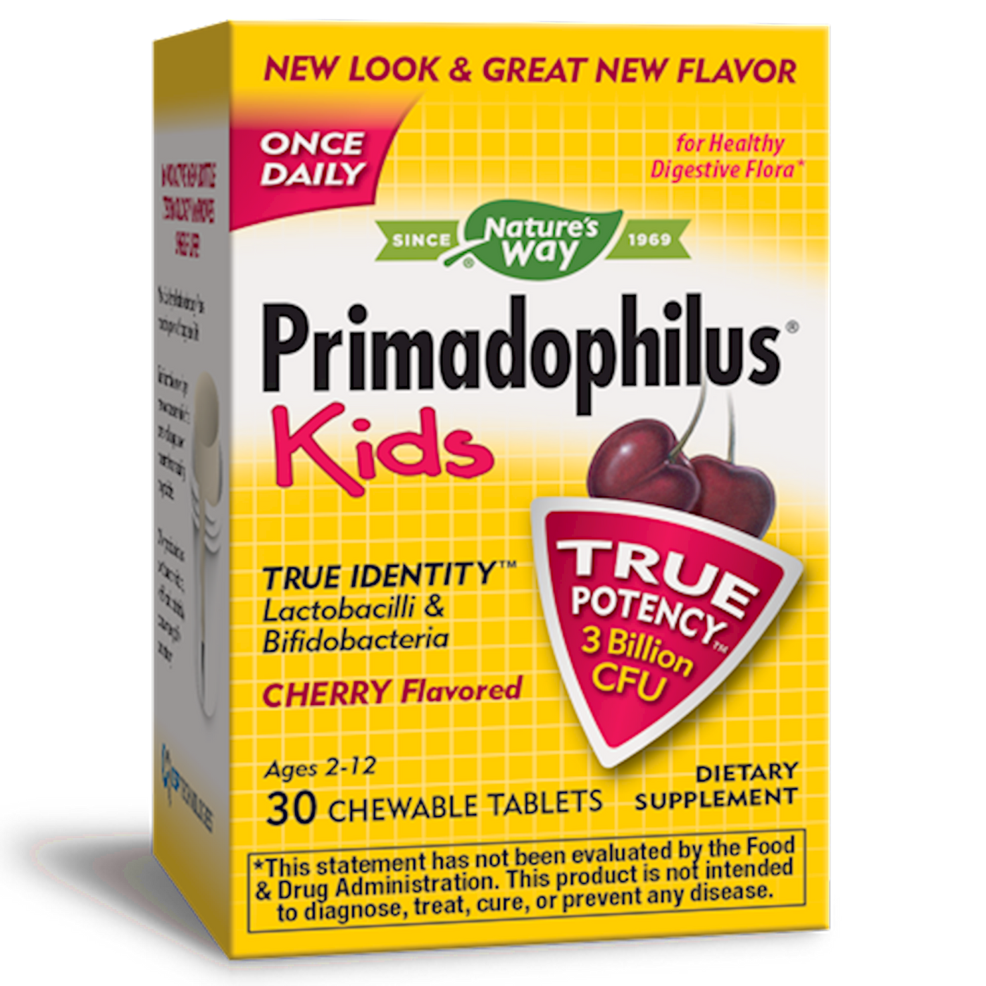 Primadophilus Kids Cherry Flavor 30chew Curated Wellness