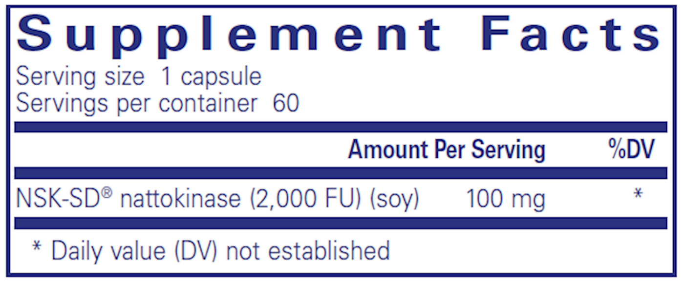 NSK-SD (Nattokinase) 100 mg 60 caps Curated Wellness