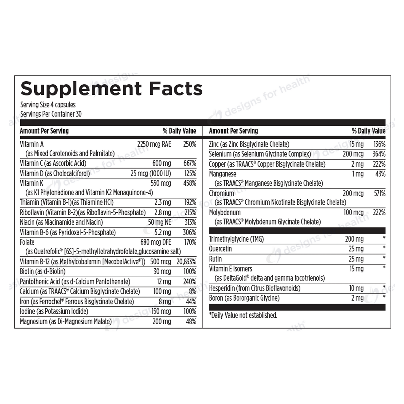 DFH Complete Multi w/ Cu & Fe 120 vcaps Curated Wellness