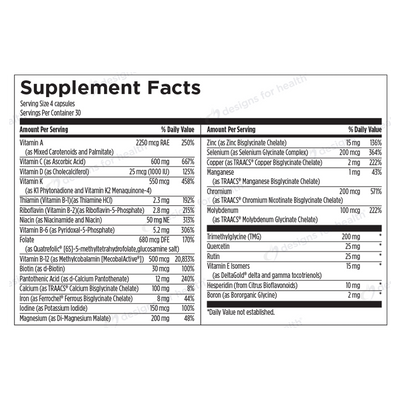 DFH Complete Multi w/ Cu & Fe 120 vcaps Curated Wellness